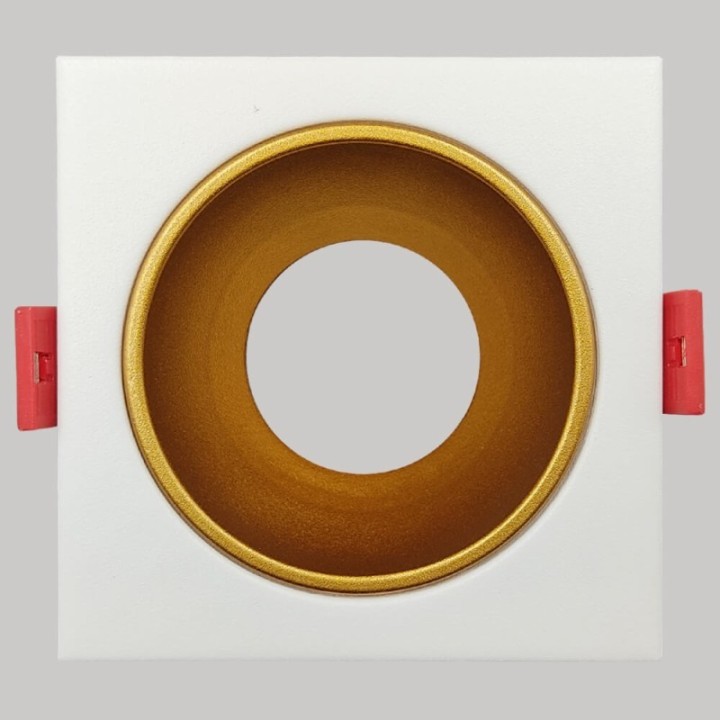 Spot Encastrable Carré GU10 Blanc – Design Personnalisable