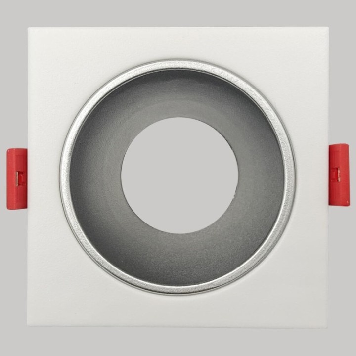 Spot Encastrable Carré GU10 Blanc – Design Personnalisable