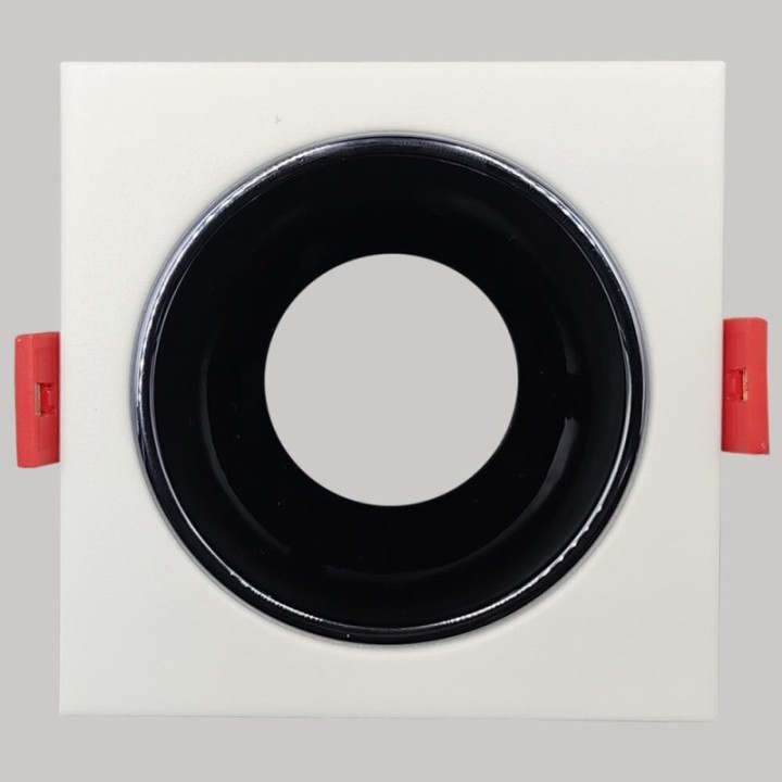 Spot Encastrable Carré GU10 Blanc – Design Personnalisable