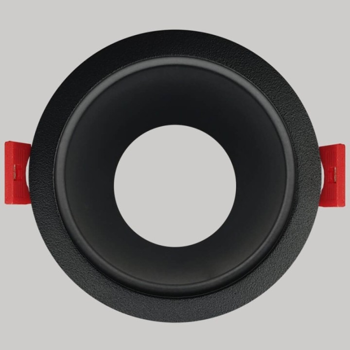 Anneau d’Encastrement Circulaire GU10 Noir – Design Orientable
