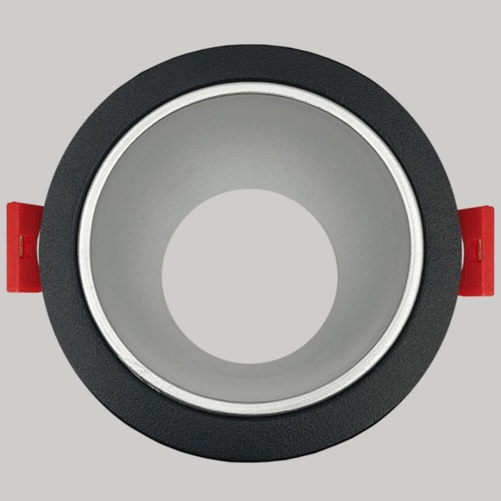 Anneau d’Encastrement Circulaire GU10 Noir – Design Orientable
