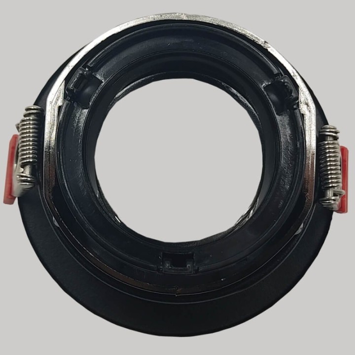Anneau d’Encastrement Circulaire GU10 Noir – Design Orientable
