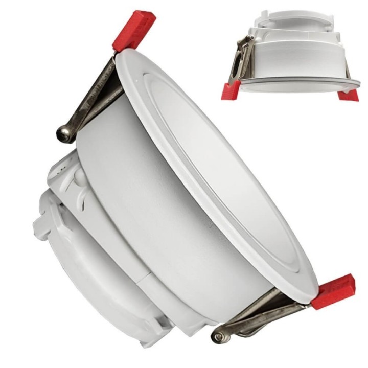 Anneau d’Encastrement Circulaire GU10 Blanc – Design Orientable