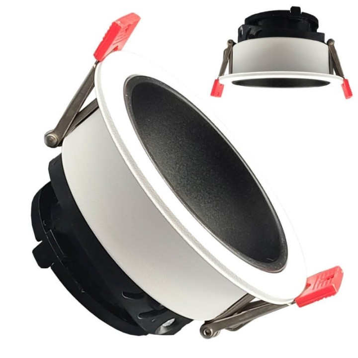 Anneau d’Encastrement Circulaire GU10 Blanc – Design Orientable