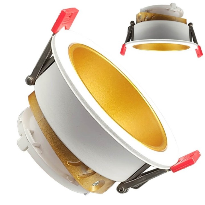 Anneau d’Encastrement Circulaire GU10 Blanc – Design Orientable