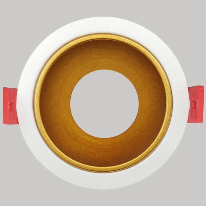 Anneau d’Encastrement Circulaire GU10 Blanc – Design Orientable