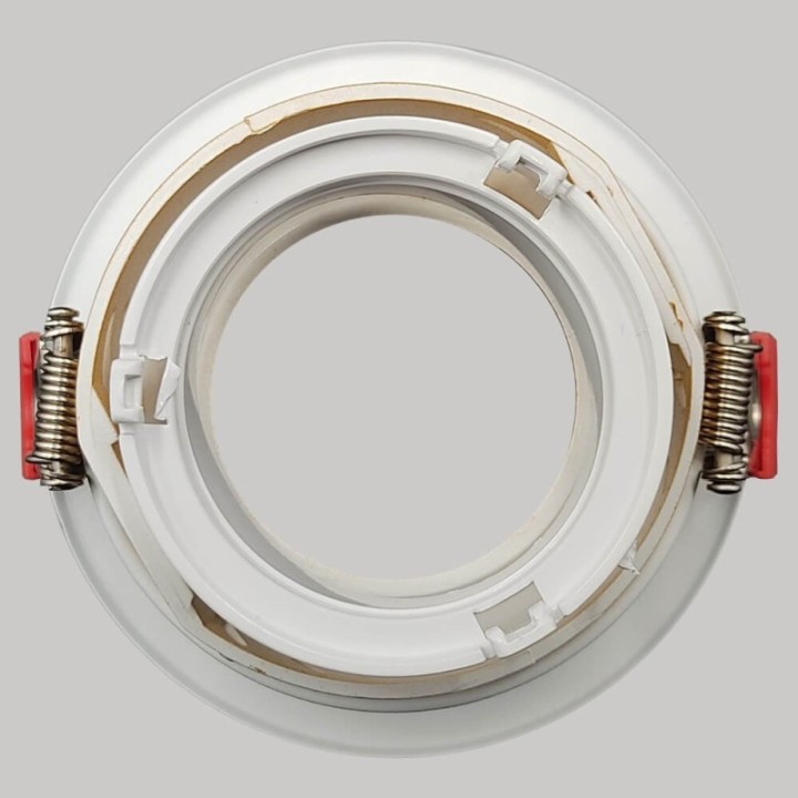 Anneau d’Encastrement Circulaire GU10 Blanc – Design Orientable