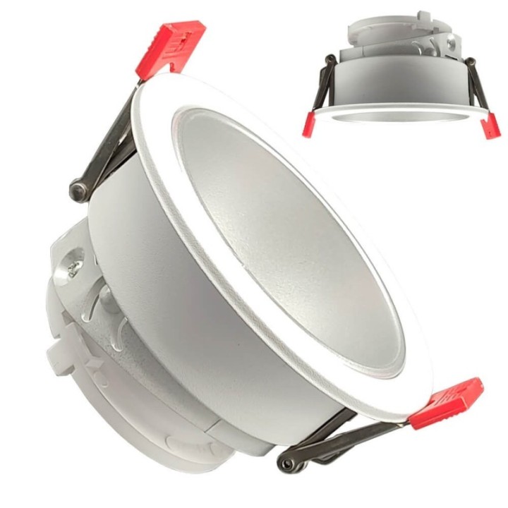 Anneau d’Encastrement Circulaire GU10 Blanc – Design Orientable