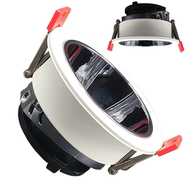 Anneau d’Encastrement Circulaire GU10 Blanc – Design Orientable