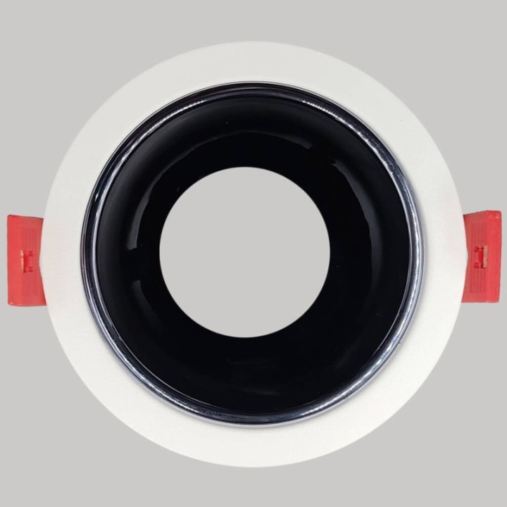 Anneau d’Encastrement Circulaire GU10 Blanc – Design Orientable