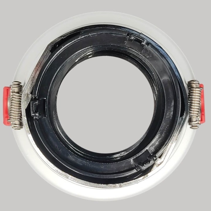 Anneau d’Encastrement Circulaire GU10 Blanc – Design Orientable