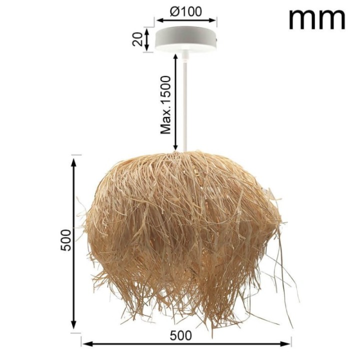 Lampe Suspendue - PAI pour LED E27