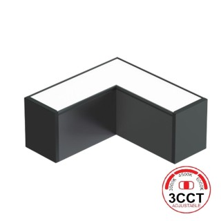 Connecteur LED 90° - 9 Watts Noir pour Luminaires Linéaires – Angles