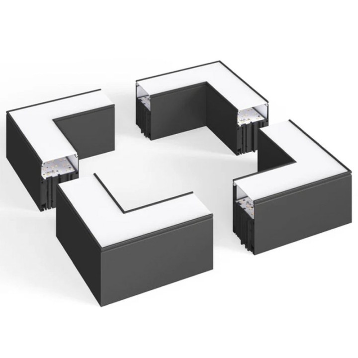 Connecteur LED 90° - 9 Watts Noir pour Luminaires Linéaires – Angles