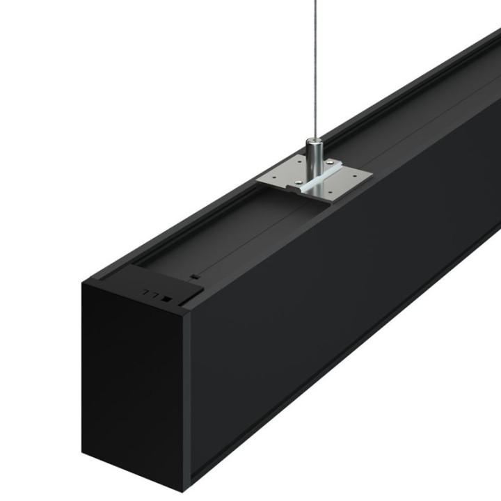 Réglette LED Linéaire 150 cm Noire – 50W – 3CCT – Interconnectable