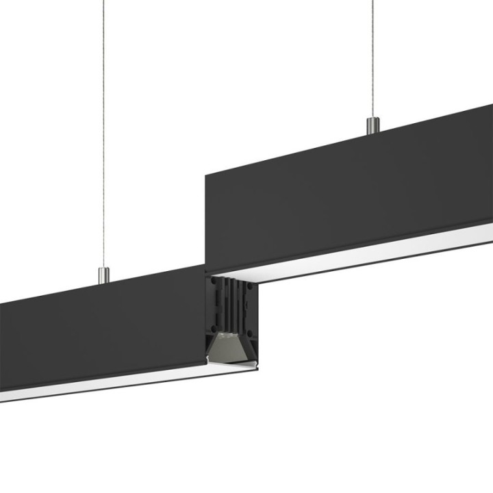 Linéaire LED suspendue noir 40 Watts 120 cm | Interconnectable | CCT
