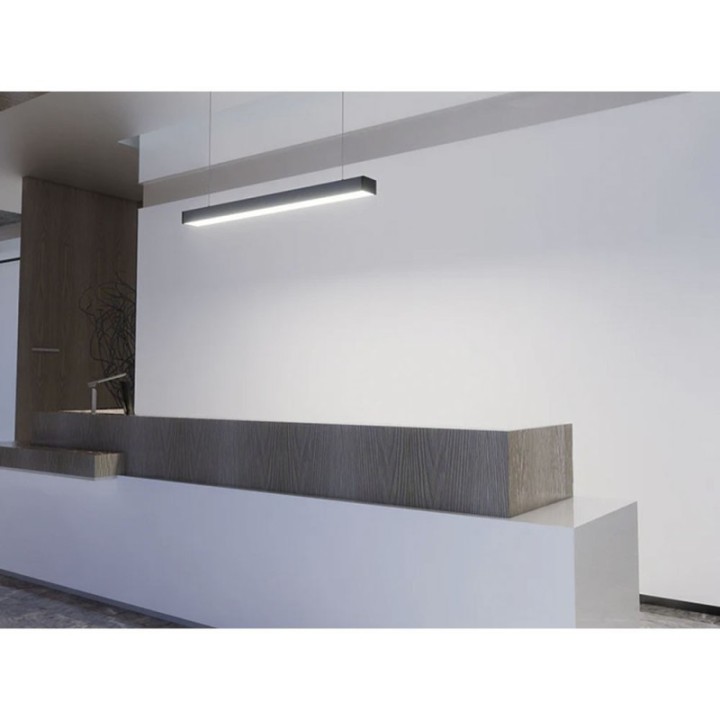 Linéaire LED suspendue noir 40 Watts 120 cm | Interconnectable | CCT