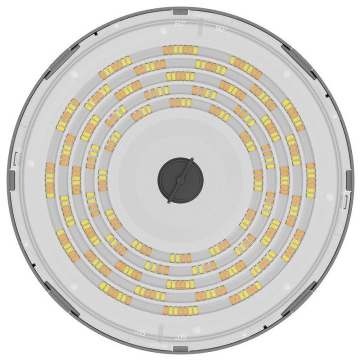 Cloche Industrielle LED réglable 100-150-200W – CCT – Lumileds puissante