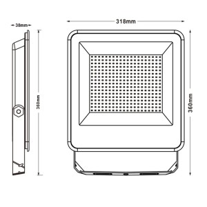 dimension-schéma-croquis-projecteur
