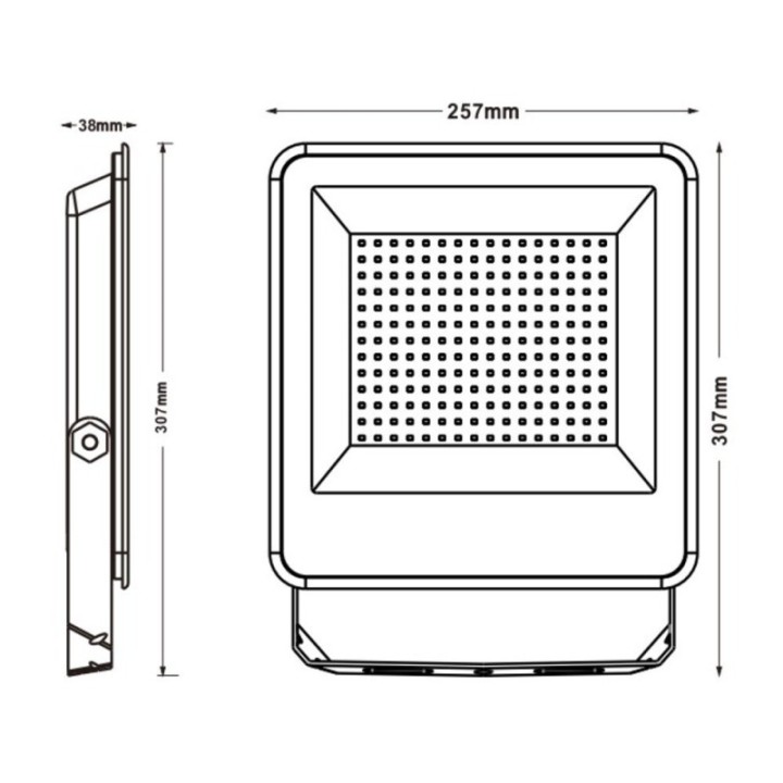 dimension-projecteur-led-evo-pro-exterieur