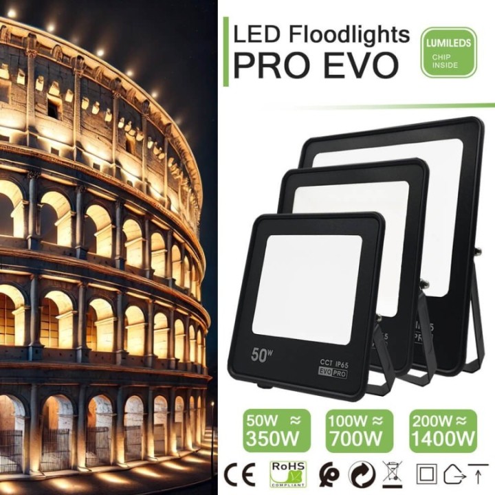 Projecteur LED 50w - CCT - EVO PRO - Lumileds