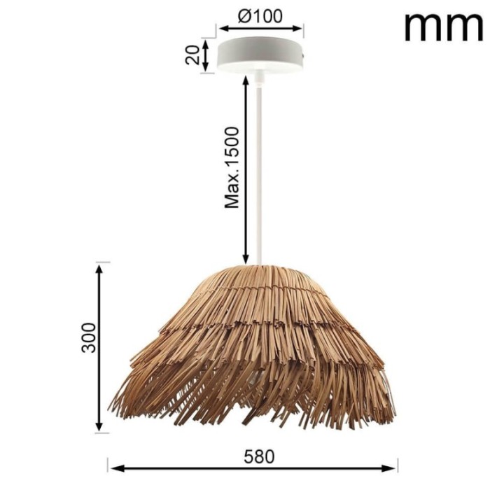 Lampe Suspendue HUT pour LED E27