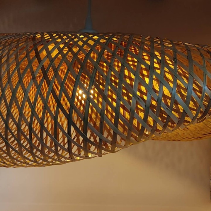 Lampe Suspendue - BAMBOU design pour LED E27