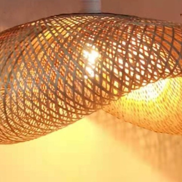 Lampe Suspendue - BAMBOU design pour LED E27