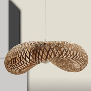 Lampe Suspendue - BAMBOU design pour LED E27