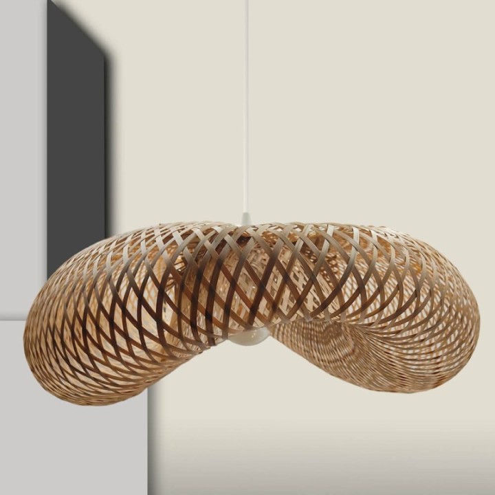 Lampe Suspendue - BAMBOU design pour LED E27