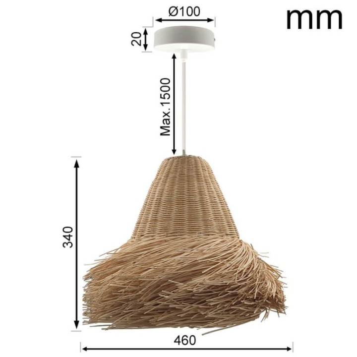 Lampe Suspendue - KED pour LED E27