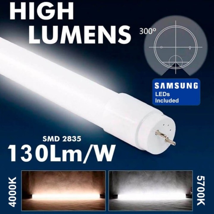Luminosité professionnelle de nos tubes led 18 watts
