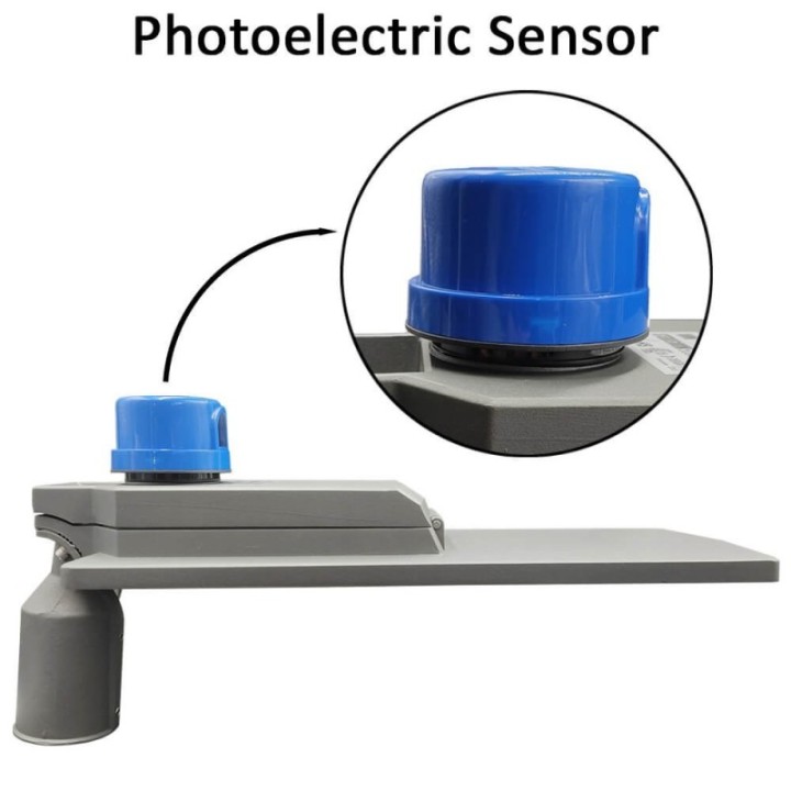 Réverbère LED 100W – Bridgelux – 150lm/W – Capteur crépusculaire