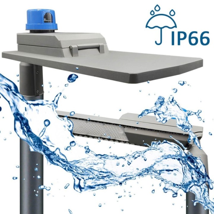 Réverbère LED 100W – Bridgelux – 150lm/W – Capteur crépusculaire