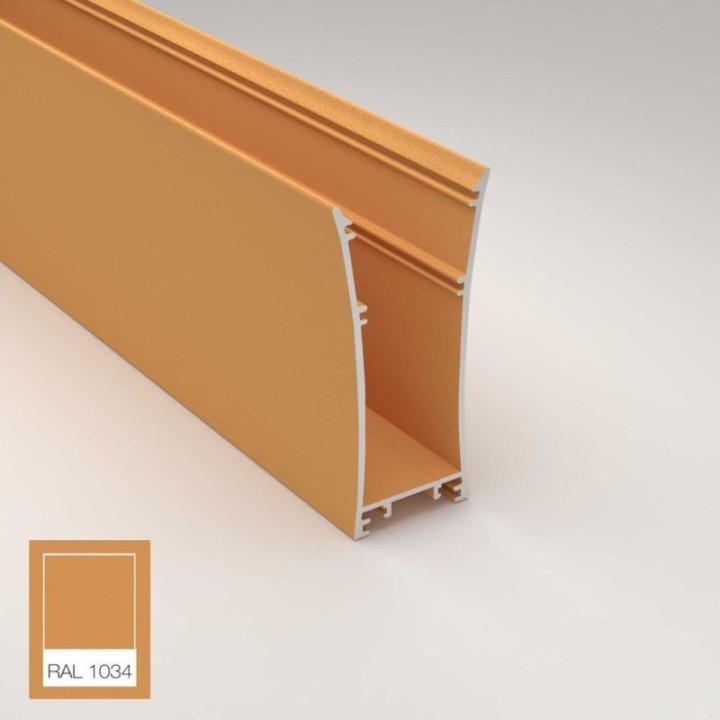 Suspension Linéaire LED Jaune Pastel sur Mesure | 0,5m à 2m | Couleur & Lumière Personnalisables