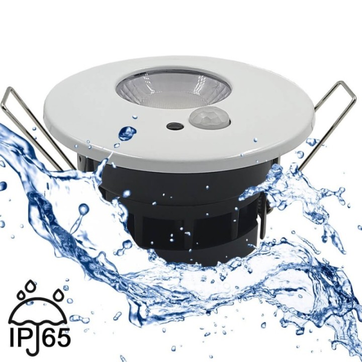 Petit spot LED Capteur de mouvement 7 Watts - IP65 - CCT