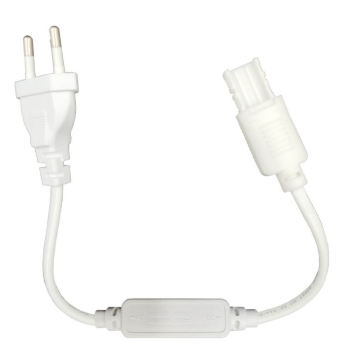 Câble d’alimentation 220V pour ruban LED – Redresseur secteur 400W – 38 cm