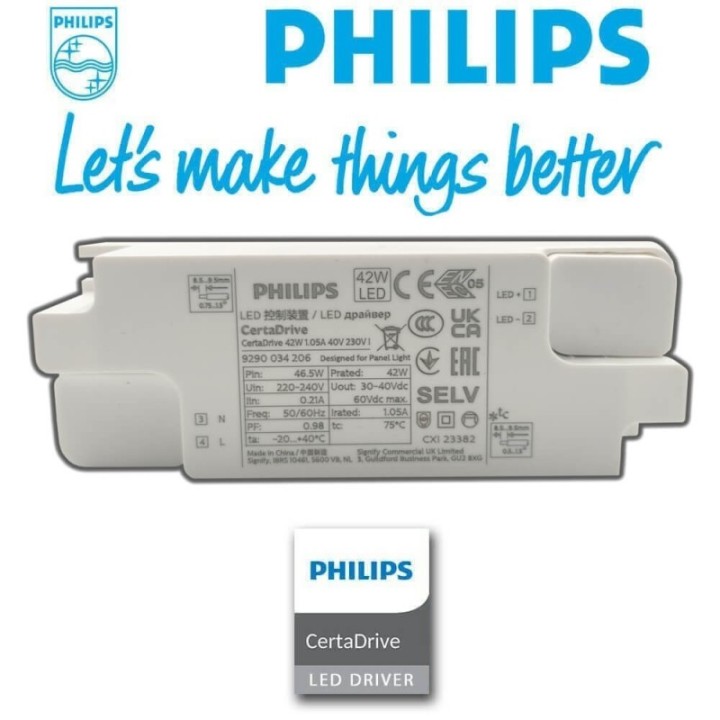 Panneau LED 60x60 étanche 40 Watts - IP65 Philips Certa – Vendu par 2 minimum