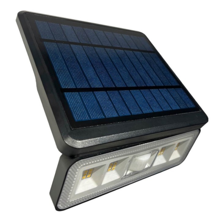 Applique solaire LED détachable 1000 lumens – Panneau déporté 2 m – Capteur PIR – 4000K