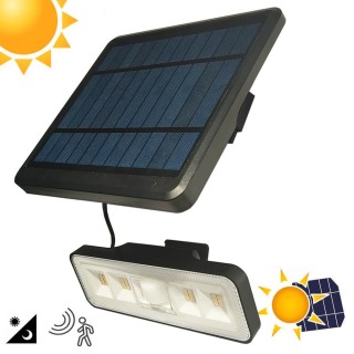 Applique solaire LED détachable 1000 lumens – Panneau déporté 2 m – Capteur PIR – 4000K