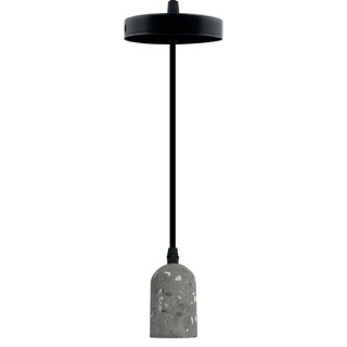 Suspension grise pierre pour E27