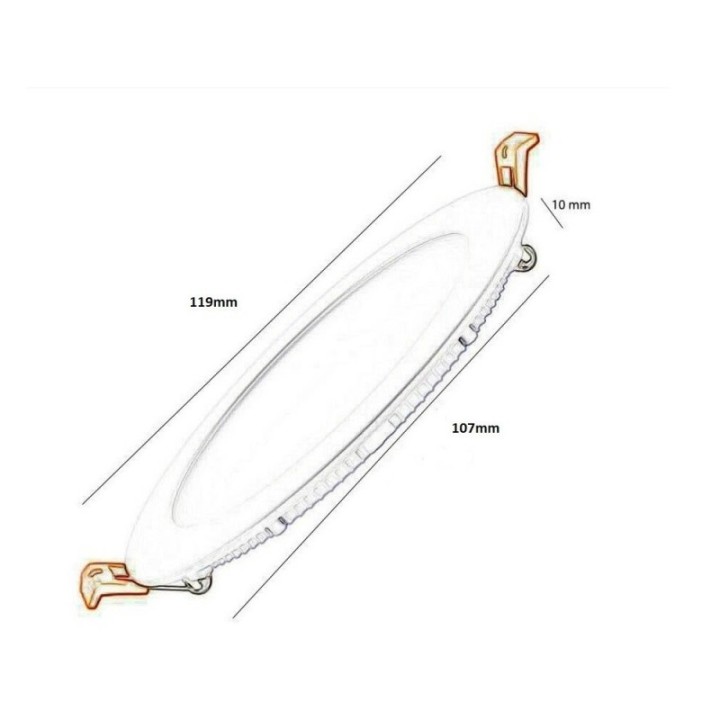 Downlight Slim LED Rond 8W