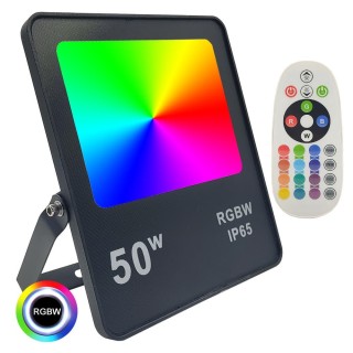 Projecteur LED RGB+W 50W – IP65 – Étanche – Éclairage Extérieur