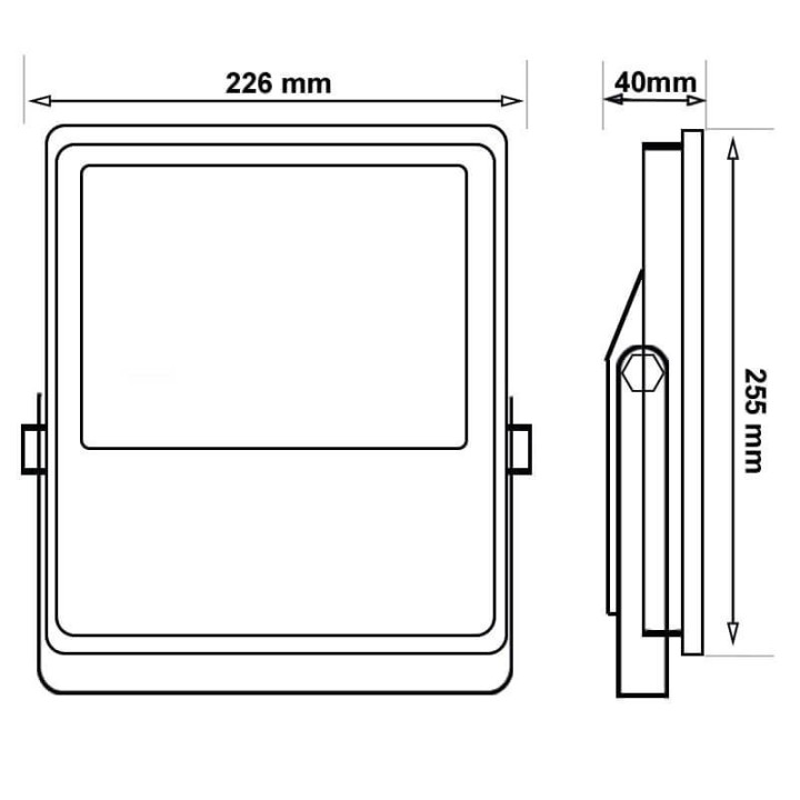 Projecteur LED RGB+W 50W – IP65 – Étanche – Éclairage Extérieur