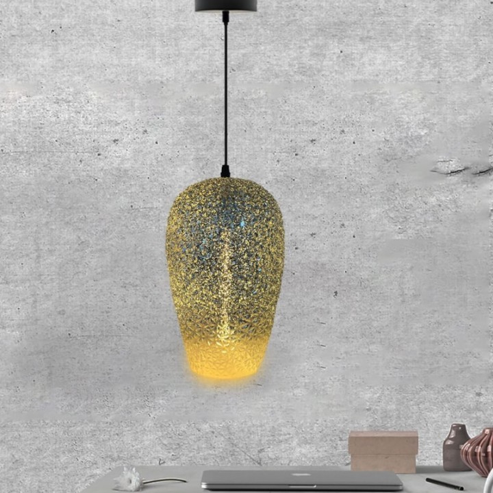 Suspension LED à filament - verre argenté - 4 watts