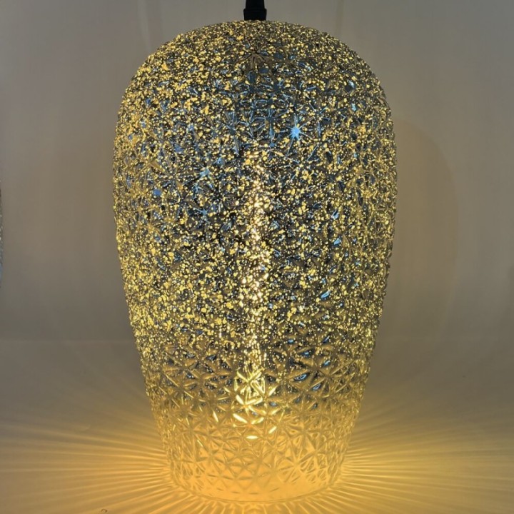 Suspension LED à filament - verre argenté - 4 watts