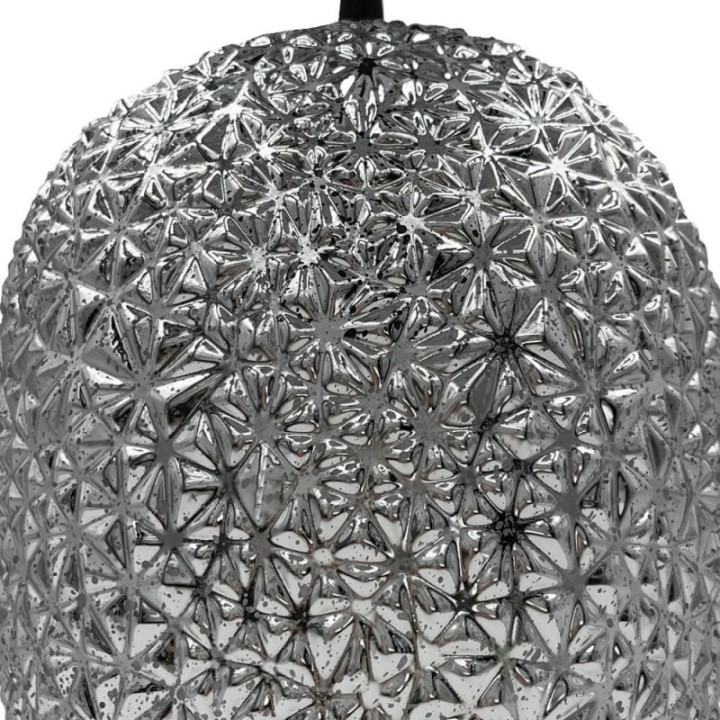 Suspension LED à filament - verre argenté - 4 watts