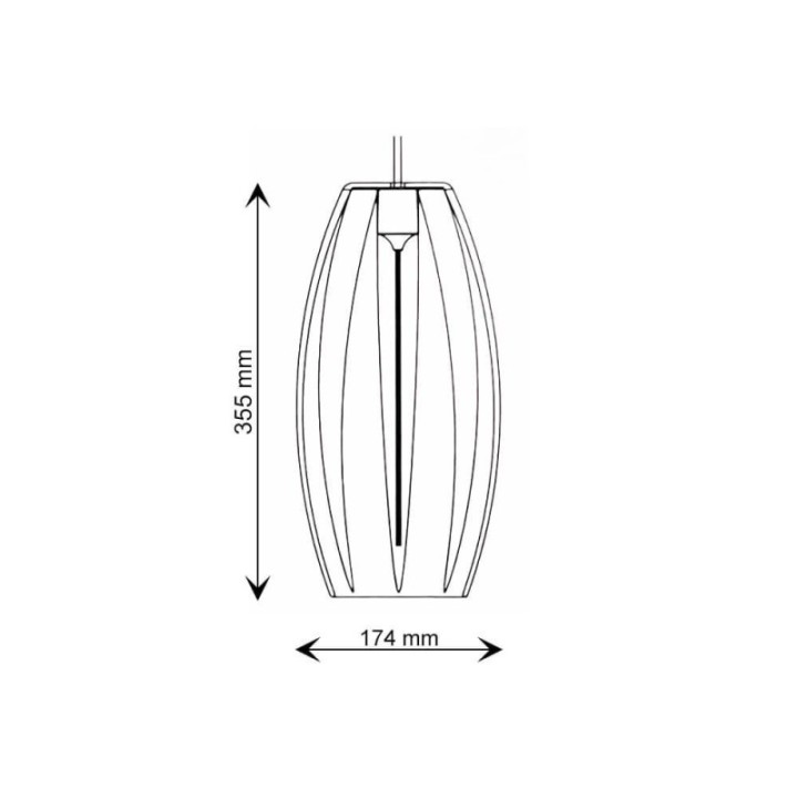 Suspension LED à Filament Verre Doré Ambre | Lumière Décorative et Élégante