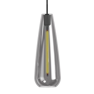 Suspension LED à Filament Verre Fumé | 4 watts | Luminaire Design Élégant