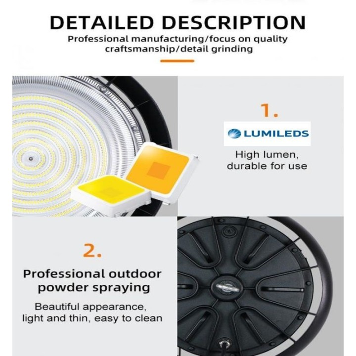 Gamelle LED Industrielle 200W UFO - CCT – IP65